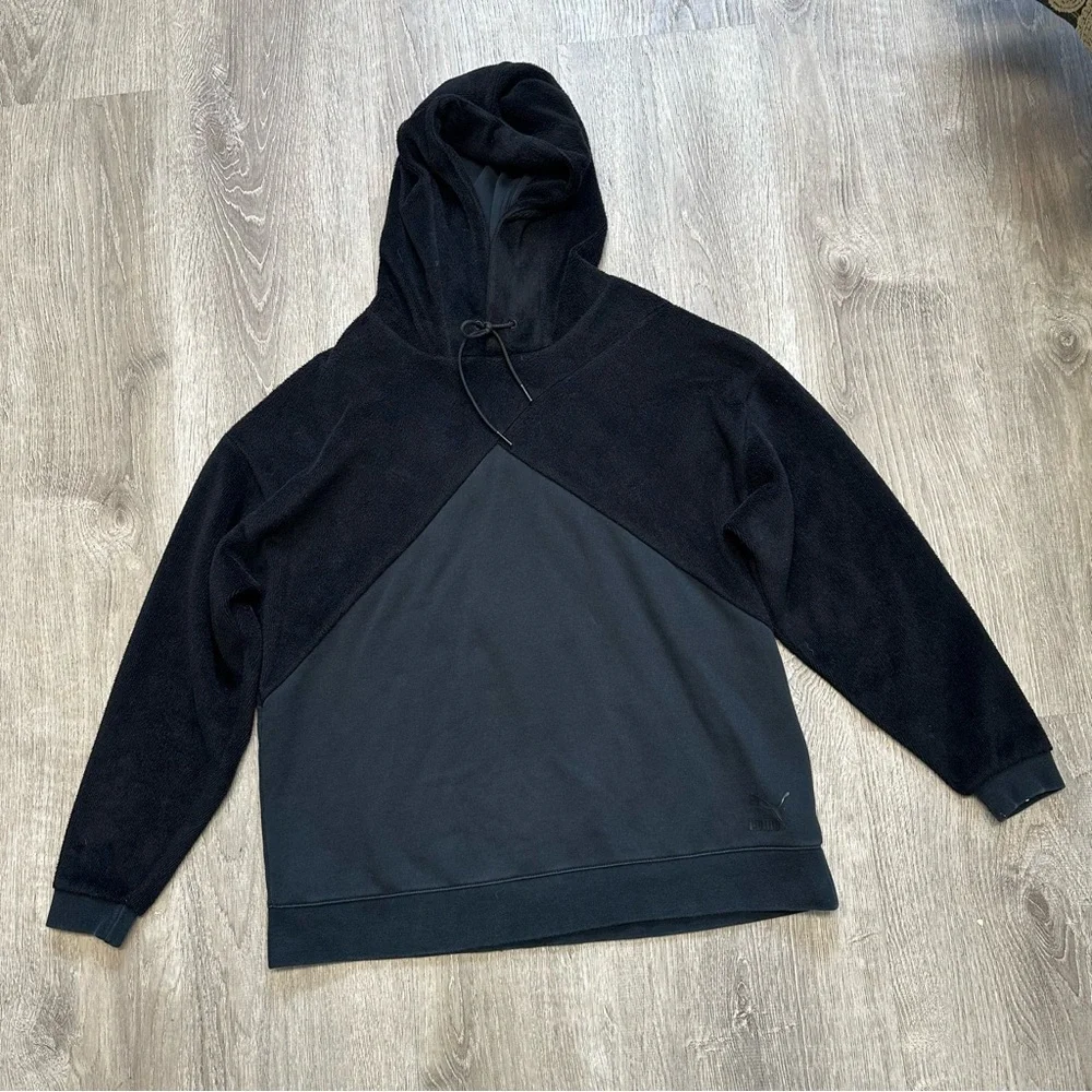 Puma Black Sweatshirt Hoodie - Picture 1 of 8